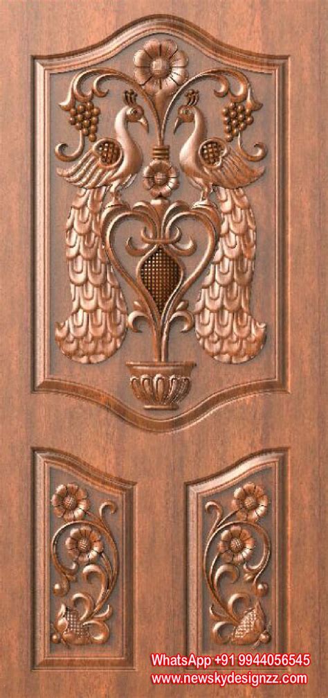 fancy wood door design